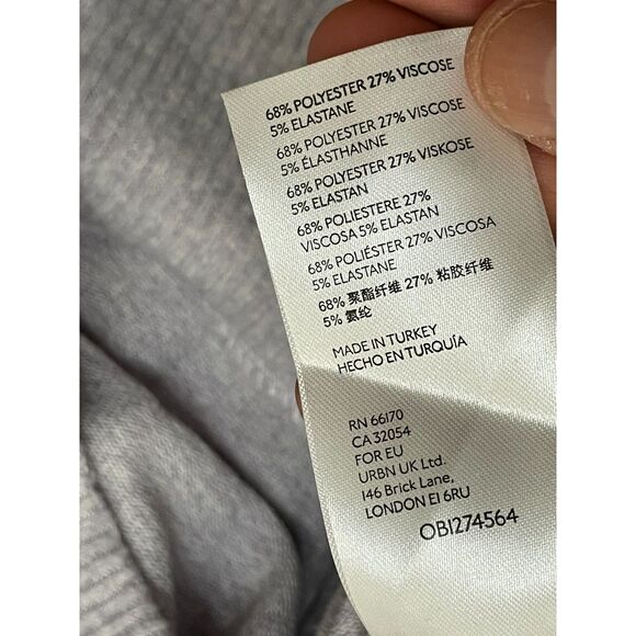 Anthropologie Maeve Laney Women's M Purple Sweater Poly Knit Mock Neck Stretch - Picture 5 of 9